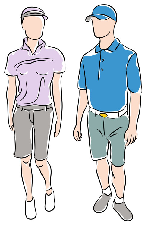 man and woman fitting