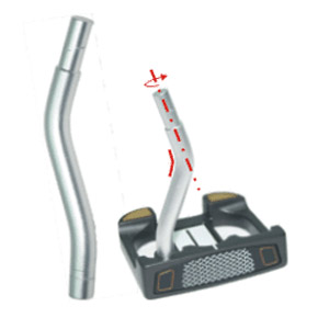 Putter – Bendable Single Bend Putter Hosel Adapter 74 lie 0 Loft 0 Offset